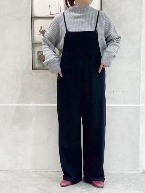 RNA-N ニット セーター K2689 ウール混リブボトルネックプルオーバー  