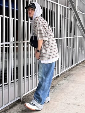 「RNA」｜「アイテム（帽子）」を使った、RNA MEDIA ZOZOTOWN STAFFさん（レディース・153cm）の夏コーディネート
