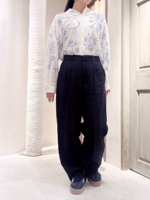 セール】R4318 オーガニックリネンワイドストレート（その他パンツ  