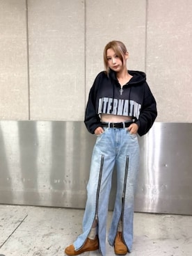 「RNA（アールエヌエー）のアイテム」を使った、RNA MEDIA ZOZOTOWN STAFFさん（レディース・163cm）の秋コーディネート