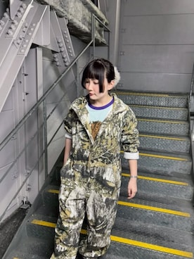 「アイテム（つなぎ/オールインワン、その他）」を使った、RNA MEDIA ZOZOTOWN STAFFさん（レディース・158cm）の秋コーディネート