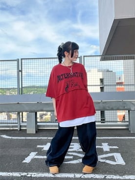 「スタッフコーデ」｜「アイテム（アクセサリー）」を使った、RNA MEDIA ZOZOTOWN STAFFさん（レディース・158cm）の夏コーディネート