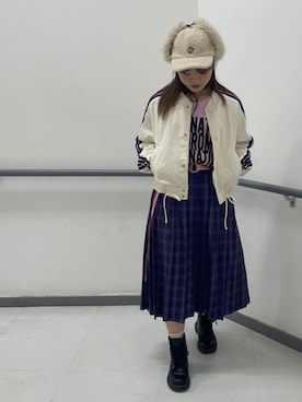 「RNA（アールエヌエー）のアイテム（ジャケット/アウター）」を使った、RNA MEDIA ZOZOTOWN STAFFさん（レディース・162cm）の冬コーディネート