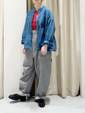 「RNA-N（アールエヌエーエヌ）のアイテム」を使った、RNA MEDIA ZOZOTOWN STAFFさん（レディース・156cm）の秋コーディネート