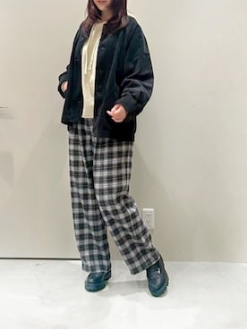 「アイテム（ノーカラージャケット）」を使った、RNA MEDIA ZOZOTOWN STAFFさん（レディース・164cm）の秋コーディネート