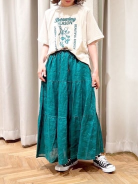 「25AW秋の新作」｜RNA MEDIA ZOZOTOWN STAFFさん（レディース・156cm）の夏コーディネート