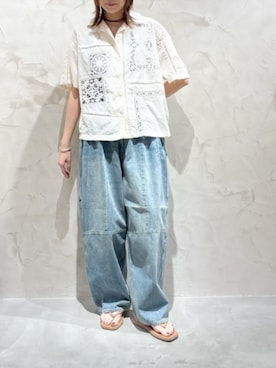 「URCH RNA（アーチ アールエヌエー）のアイテム」を使った、RNA MEDIA ZOZOTOWN STAFFさん（レディース・160cm）の夏コーディネート