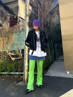 「RNA（アールエヌエー）のアイテム」を使った、RNA MEDIA ZOZOTOWN STAFFさん（レディース・160cm）の冬コーディネート