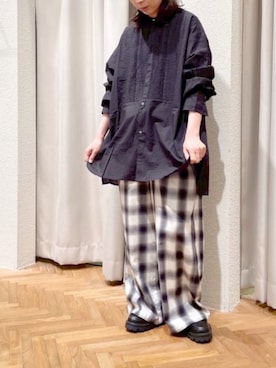 「RNA-N（アールエヌエーエヌ）のアイテム」を使った、RNA MEDIA ZOZOTOWN STAFFさん（レディース・156cm）の冬コーディネート