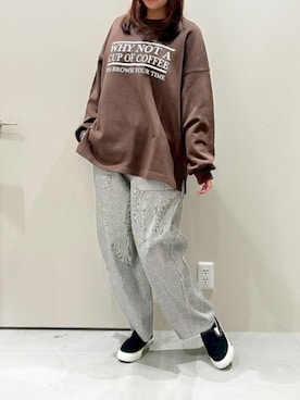 「URCH RNA（アーチ アールエヌエー）のアイテム」を使った、RNA MEDIA ZOZOTOWN STAFFさん（レディース・158cm）の冬コーディネート