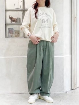 「24AW秋の新作」｜「アイテム（パンツ）」を使った、RNA MEDIA ZOZOTOWN STAFFさん（レディース・162cm）の秋コーディネート