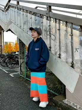 「RNA（アールエヌエー）のアイテム」を使った、RNA MEDIA ZOZOTOWN STAFFさん（レディース・153cm）の冬コーディネート