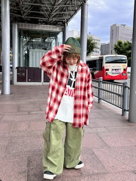 「25AW冬の新作」｜「アイテム（ニットキャップ/ビーニー）」を使った、RNA MEDIA ZOZOTOWN STAFFさん（レディース・152cm）の秋コーディネート