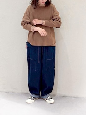 「URCH RNA（アーチ アールエヌエー）のアイテム」を使った、RNA MEDIA ZOZOTOWN STAFFさん（レディース・156cm）の秋コーディネート