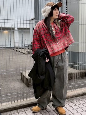 「25AW冬の新作」｜RNA MEDIA ZOZOTOWN STAFFさん（レディース・158cm）の秋コーディネート