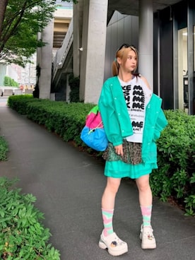 「RNA（アールエヌエー）のアイテム」を使った、RNA MEDIA ZOZOTOWN STAFFさん（レディース・162cm）の夏コーディネート