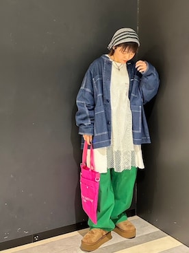 「RNA（アールエヌエー）のアイテム（ジャケット/アウター）」を使った、RNA MEDIA ZOZOTOWN STAFFさん（レディース・158cm）の冬コーディネート
