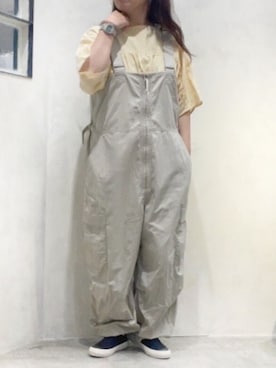 「RNA-N（アールエヌエーエヌ）のアイテム（オールインワン・サロペット）」を使った、RNA MEDIA ZOZOTOWN STAFFさん（レディース・162cm）の夏コーディネート