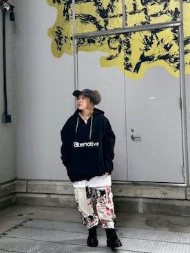 「RNA（アールエヌエー）のアイテム」を使った、RNA MEDIA ZOZOTOWN STAFFさん（レディース・153cm）の冬コーディネート