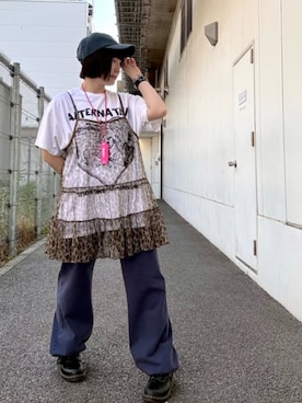 「RNA（アールエヌエー）のアイテム」を使った、RNA MEDIA ZOZOTOWN STAFFさん（レディース・158cm）の夏コーディネート