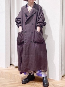 「24AW秋の新作」｜「アイテム（ワンピース/ドレス）」を使った、RNA MEDIA ZOZOTOWN STAFFさん（レディース・156cm）の秋コーディネート