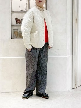 「アイテム（ノーカラージャケット）」を使った、RNA MEDIA ZOZOTOWN STAFFさん（レディース・163cm）の秋コーディネート