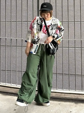 「RNA」｜「アイテム（帽子）」を使った、RNA MEDIA ZOZOTOWN STAFFさん（レディース・152cm）の夏コーディネート