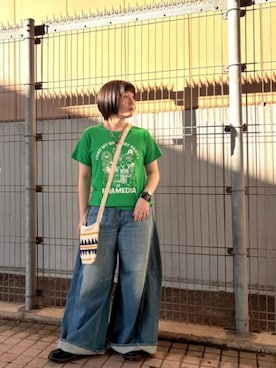 「RNA（アールエヌエー）のアイテム」を使った、RNA MEDIA ZOZOTOWN STAFFさん（レディース・158cm）の春コーディネート