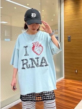 「RNA（アールエヌエー）のアイテム」を使った、RNA MEDIA ZOZOTOWN STAFFさん（レディース・158cm）の夏コーディネート