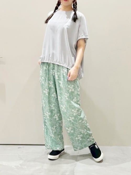 ブラウス シャツ B2887 リブコンビヘムバルーンプルオーバー レディース RNA-N ブラウス シャツ B2887 リブコンビヘムバルーンプル