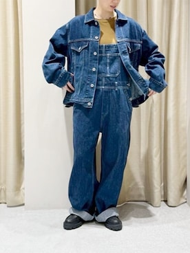 「アイテム（オールインワン・サロペット）」を使った、RNA MEDIA ZOZOTOWN STAFFさん（レディース・156cm）の秋コーディネート