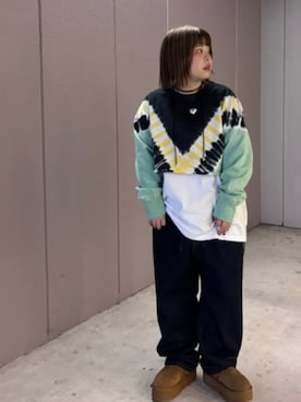 「RNA」｜「アイテム（スウェット）」を使った、RNA MEDIA ZOZOTOWN STAFFさん（レディース・153cm）の冬コーディネート