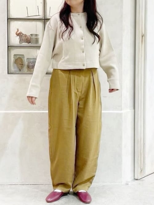 セール】R4264 コットンリネンウールハイウエストパンツ（その他パンツ  