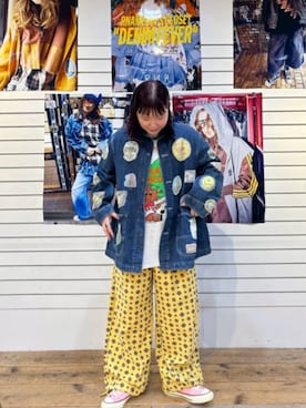 「RNA（アールエヌエー）のM2729 ハートツリープリントロンT（Tシャツ/カットソー、グレー系）」を使った、RNA MEDIA ZOZOTOWN STAFFさん（レディース・156cm）の秋コーディネート