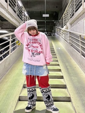 「RNA（アールエヌエー）のアイテム」を使った、RNA MEDIA ZOZOTOWN STAFFさん（レディース・153cm）の冬コーディネート