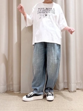 「URCH RNA（アーチ アールエヌエー）のアイテム」を使った、RNA MEDIA ZOZOTOWN STAFFさん（レディース・156cm）の夏コーディネート
