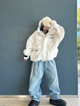 「RNA（アールエヌエー）のアイテム（ジャケット/アウター）」を使った、RNA MEDIA ZOZOTOWN STAFFさん（レディース・151cm）の冬コーディネート