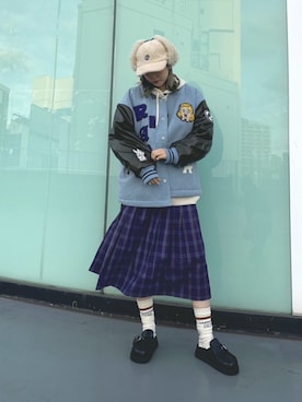 「RNA（アールエヌエー）のアイテム（ジャケット/アウター）」を使った、RNA MEDIA ZOZOTOWN STAFFさん（レディース・162cm）の冬コーディネート