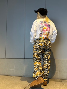 「RNA」｜「アイテム（帽子）」を使った、RNA MEDIA ZOZOTOWN STAFFさん（レディース・158cm）の秋コーディネート
