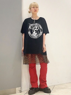 「RNA」｜「アイテム（アクセサリー）」を使った、RNA MEDIA ZOZOTOWN STAFFさん（レディース・161cm）の秋コーディネート
