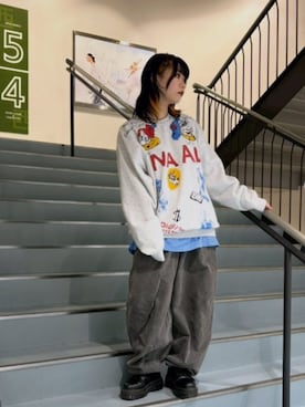 「RNA（アールエヌエー）のアイテム」を使った、RNA MEDIA ZOZOTOWN STAFFさん（レディース・157cm）の冬コーディネート