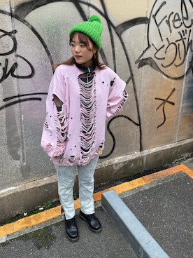 「RNA」｜「アイテム（帽子）」を使った、RNA MEDIA ZOZOTOWN STAFFさん（レディース・162cm）の秋コーディネート