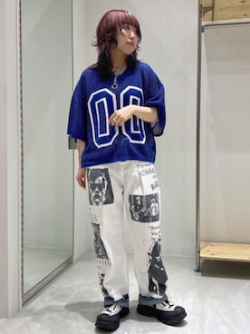 「RNA」｜「アイテム（アクセサリー）」を使った、RNA MEDIA ZOZOTOWN STAFFさん（レディース・153cm）の夏コーディネート