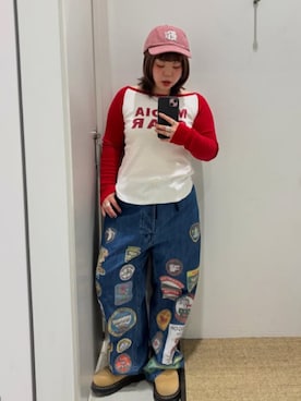 「RNA（アールエヌエー）のアイテム（帽子）」を使った、RNA MEDIA ZOZOTOWN STAFFさん（レディース・153cm）の春コーディネート