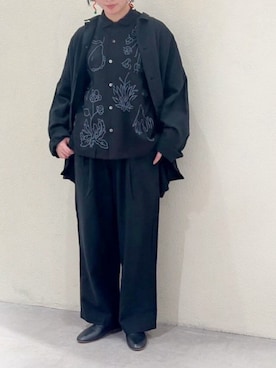 「ブラウス」｜「アイテム（その他アウター）」を使った、RNA MEDIA ZOZOTOWN STAFFさん（レディース・164cm）の春コーディネート