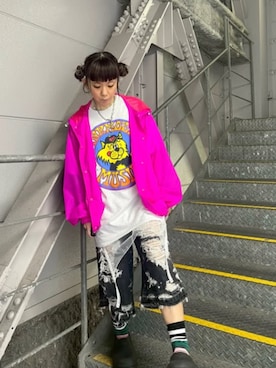 「RNA（アールエヌエー）のアイテム」を使った、RNA MEDIA ZOZOTOWN STAFFさん（レディース・156cm）の夏コーディネート