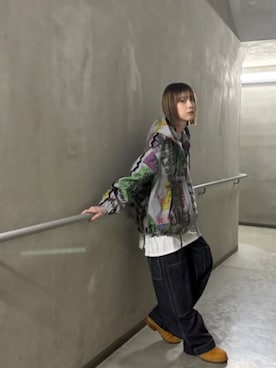 「RNA（アールエヌエー）のアイテム（ジャケット/アウター）」を使った、RNA MEDIA ZOZOTOWN STAFFさん（レディース・160cm）の冬コーディネート