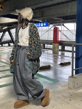 「RNA」｜「アイテム（帽子）」を使った、RNA MEDIA ZOZOTOWN STAFFさん（レディース・153cm）の秋コーディネート