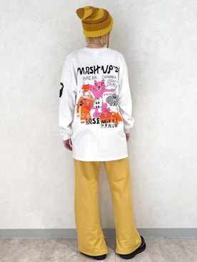 「RNA」｜「アイテム（ニットキャップ/ビーニー）」を使った、RNA MEDIA ZOZOTOWN STAFFさん（レディース・162cm）の秋コーディネート