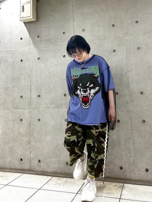 RNA（アールエヌエー） tシャツ M2630 RUFFIAN WOLF BIG T レディース